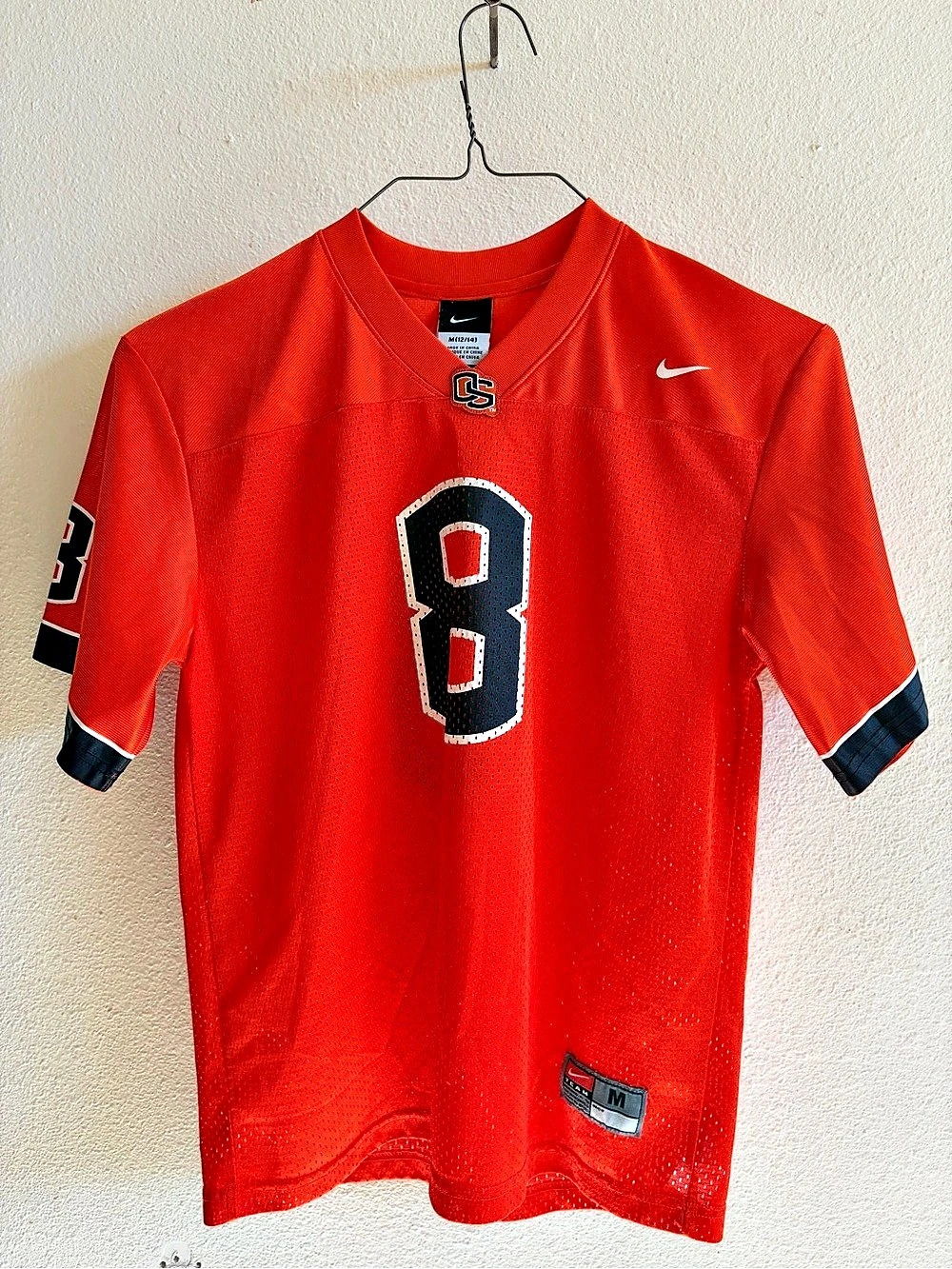 Nike Football Jersey Orange & Black Medium